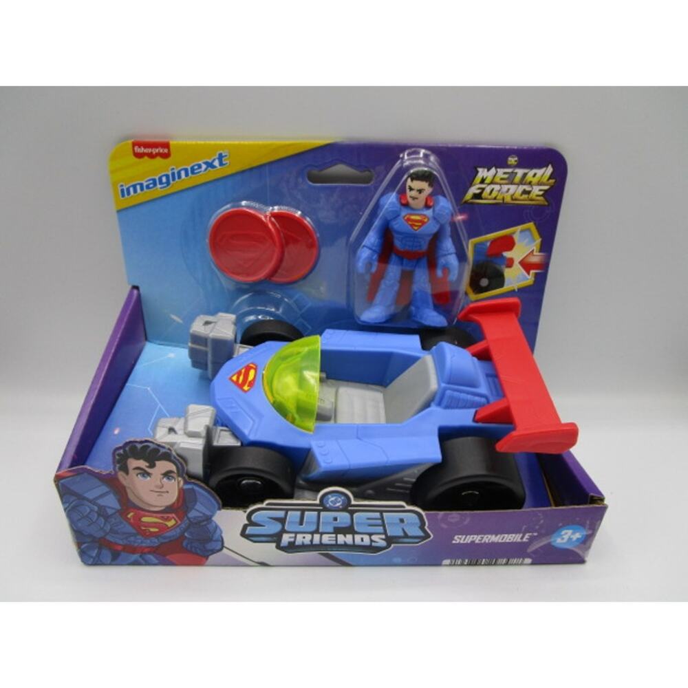 Fisher-Price Imaginext DC Super‎ Friends Supermobile Superman Metal Force
